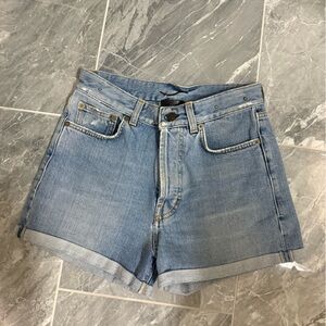 Yves Saint Laurent Blue Denim Women's Shorts Size 27